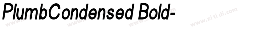 PlumbCondensed Bold字体转换